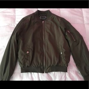 Olive Green Bomber Jacket